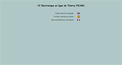 Desktop Screenshot of cv.tpicard.fr