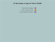 Tablet Screenshot of cv.tpicard.fr